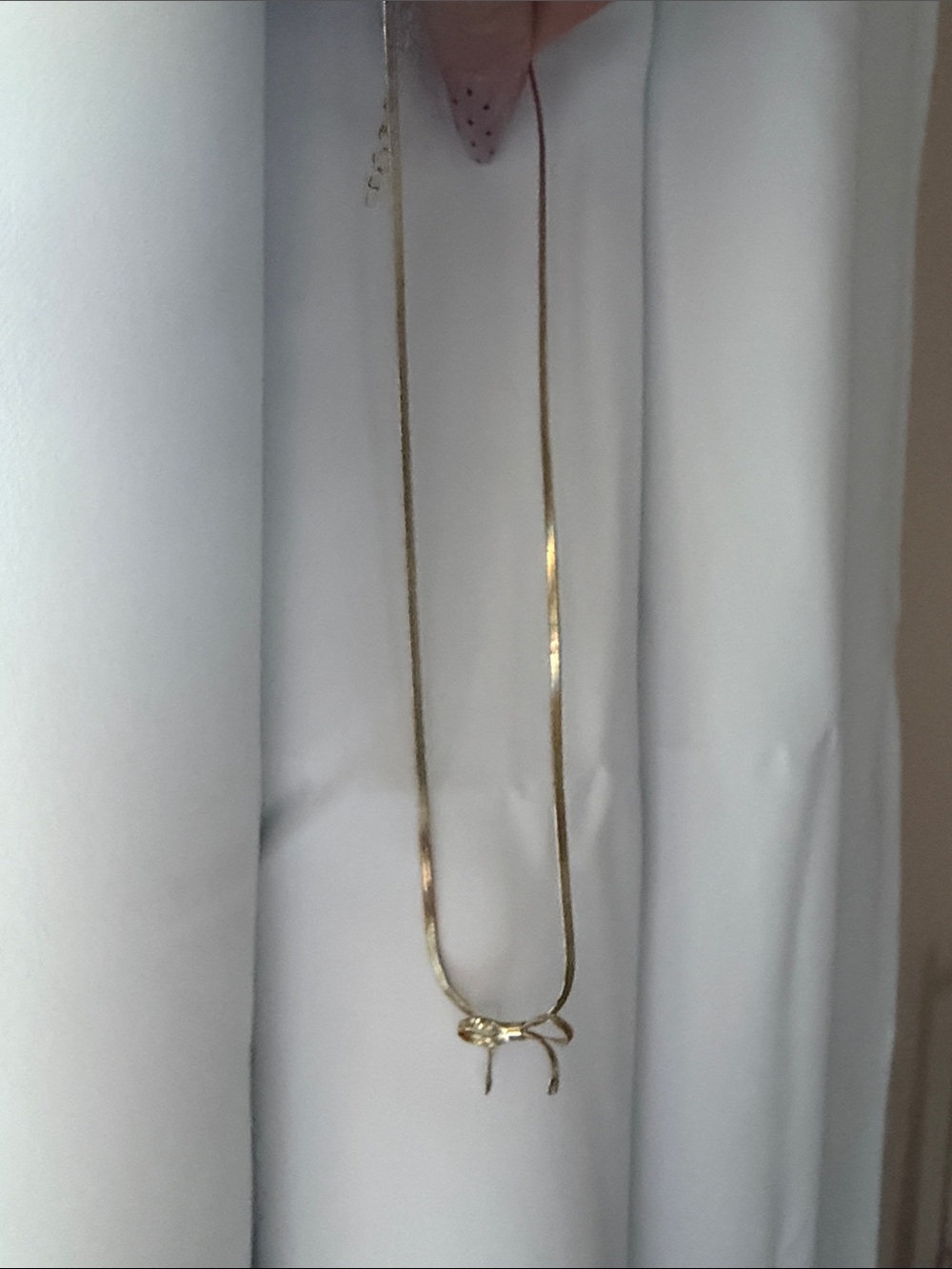 Garage Gold Bow Pendant Necklace - Gold Tone